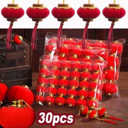 30 QUẢ chiếc lồng đèn mini từ 3-12cm trang trí cây cảnh, cồng nhà trong dịp tết hoặc lễ hội 6