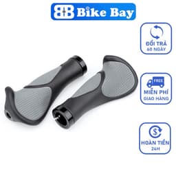 Tay nắm xe đạp, tay nắm xe đạp thể thao ( ĐỦ ĐỒ LẮP ) FULL CAO SU TÌ TAY SIZE TO CHỐNG MỎI mã TS03 2