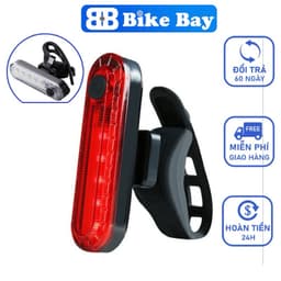 Đèn hậu xe đạp thể thao, Đèn cảnh báo xe đạp dùng 4-12H liên tục sạc USB Chống Nước - DH04 9