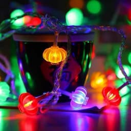 Đèn Led hình Đèn Lồng 8 khía dài 10M nhiều chế độ nhấp nháy treo cây trang trí Tết 3