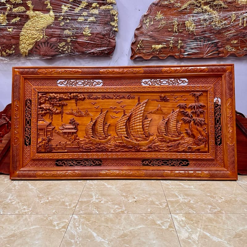 Tranh gỗ treo tường thuận buồm xuôi gió
