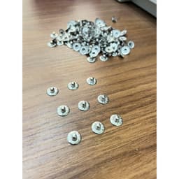 Nút đinh tán cố định túi quần jean (rivets for pocket)mẫu đinh túm,đinh núm) 9mm Bằng thau không gỉ Màu bạc Bịch 100 cái 5