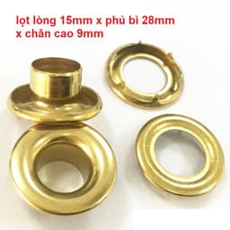 Khoen mắt cáo Khoen bạt 15mm chân cao 9mm Bằng SẮT Chuyên đóng bạt lưới bạt che nắng 1