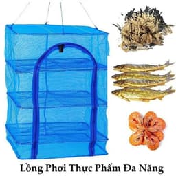Lồng lưới để phơi thực phẩm,cá khô có thể xếp gọn tiện lợi 3
