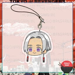 (mua 1 tặng 1) Móc dây treo điện thoại TOKYO REVENGERS ver ĐẦU CHIBI Kịch trường của Takemichi chibi mica acrylic 8