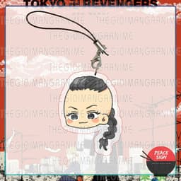 (mua 1 tặng 1) Móc dây treo điện thoại TOKYO REVENGERS ver ĐẦU CHIBI Kịch trường của Takemichi chibi mica acrylic 4