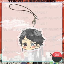 (mua 1 tặng 1) Móc dây treo điện thoại TOKYO REVENGERS ver ĐẦU CHIBI Kịch trường của Takemichi chibi mica acrylic 7