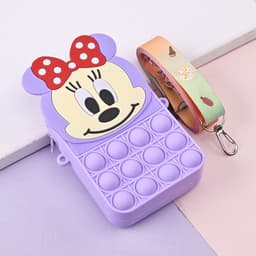 [Mới] Túi xách nữ đeo chéo silicon hình mickey, bong bóng pop-it thời trang dễ thương túi tỏi bé gái 7