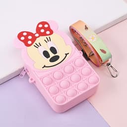 [Mới] Túi xách nữ đeo chéo silicon hình mickey, bong bóng pop-it thời trang dễ thương túi tỏi bé gái 9