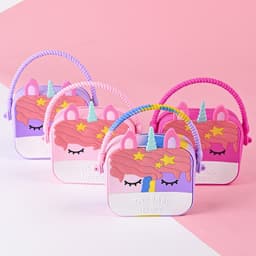 [size trung] Túi xách silicon hình pony kỳ lân 2 trong 1 cầm tay đeo chéo thời trang đựng bao bì lì xì, mỹ phẩm 7