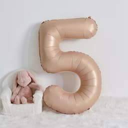 Bóng số trang trí sinh nhật tone Hàn Quốc nhẹ nhàng xinh xắn 80cm 6
