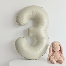 Bóng số trang trí sinh nhật tone Hàn Quốc nhẹ nhàng xinh xắn 80cm 5