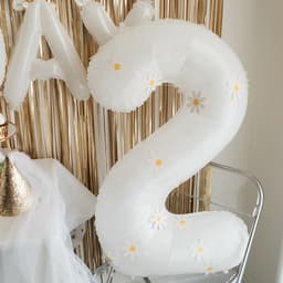 Bóng số trang trí sinh nhật tone Hàn Quốc nhẹ nhàng xinh xắn 80cm 4