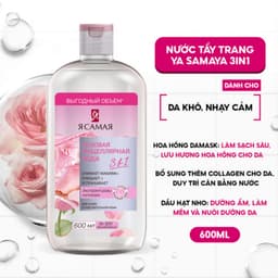Nước Tẩy Trang 3in1 Làm Sạch Da YA SAMAYA Micellar Water (600ml) 7