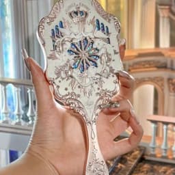 SẴN Gương cầm tay bộ sưu tập thiên thần Flower Knows Little Angel Series Flowerknows Hand Mirror siêu xinh flower knows 3