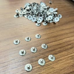 Nút đinh tán cố định túi quần jean (rivets for pocket) Nút núm lồi 9mm Bằng thau không gỉ Màu bạc Màu đồng Bịch 100 cái 1