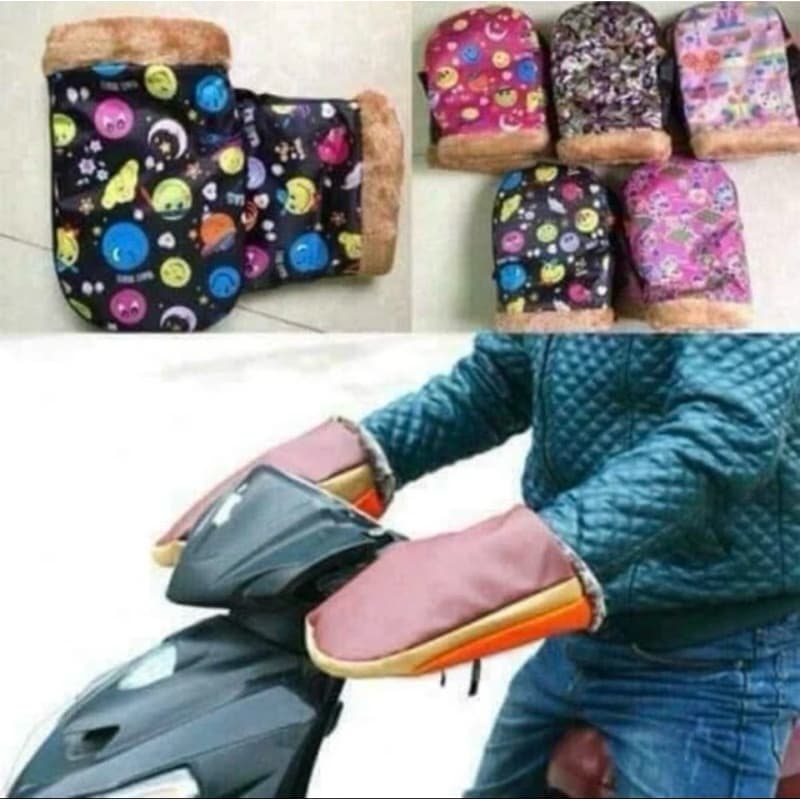 găng tay phao đi xe máy lót nỉ mùa đông,găng tay phao
