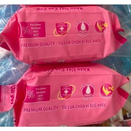 Khăn Giấy Ướt Gấu Dâu Lớn 250g Hàng Xịn). Khăn Giấy Ướt Gấu Dâu Hàng Xịn Nhỏ 125g 5