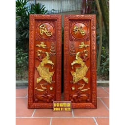 combo tranh gỗ hương lý như vọng Nguyệt với phụ thế viên mãn 2