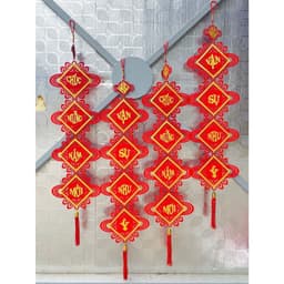 1 Đôi 24x113cm trang trí tết Câu Đối Liễng Treo Chúc Mưng Năm Mơi phụ kiện decor trang trí tết 4