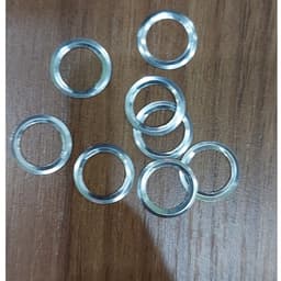 Long đền 10mm (Đệm lót mặt sau dành cho khoen ore bọc lỗ tròn, khuy mắt cáo) Bằng thau không gỉ Màu bạc Bịch 100 cái 1