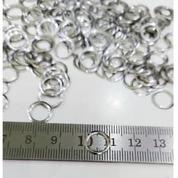 Long đền 6mm (Đệm lót mặt sau dành cho khoen ore bọc lỗ tròn, khuy mắt cáo) Bằng thau không gỉ Màu bạc Bịch 1000 cái 3
