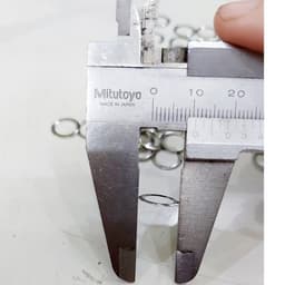 Long đền 6mm (Đệm lót mặt sau dành cho khoen ore bọc lỗ tròn, khuy mắt cáo) Bằng thau không gỉ Màu bạc Bịch 1000 cái 5