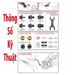 Kềm bấm LICOTA AGP-LP04S Kìm đa chức năng bấm lỗ, bấm khoen, bấm nút 5 chấu (nút sắt vành) 8