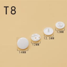 Nút bấm nhựa 4 chi tiết Nút áo mưa, nút áo sơ mi, nút bấm bìa hồ sơ Size T3 T5 T8 Bấm lên vải,bạt,simili,nhựa,giấy được 4