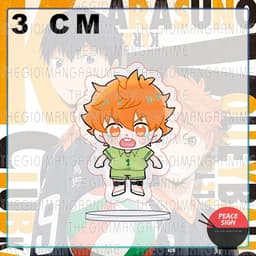 (mua 1 tặng 1) (3CM) Mô hình Standee HAIKYUU!! ver BABY TỨC GIẬN Vua Bóng Chuyền mini chibi mica acrylic anime trang trí 2