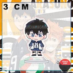 (mua 1 tặng 1) (3CM) Mô hình Standee HAIKYUU!! ver BABY TỨC GIẬN Vua Bóng Chuyền mini chibi mica acrylic anime trang trí 3