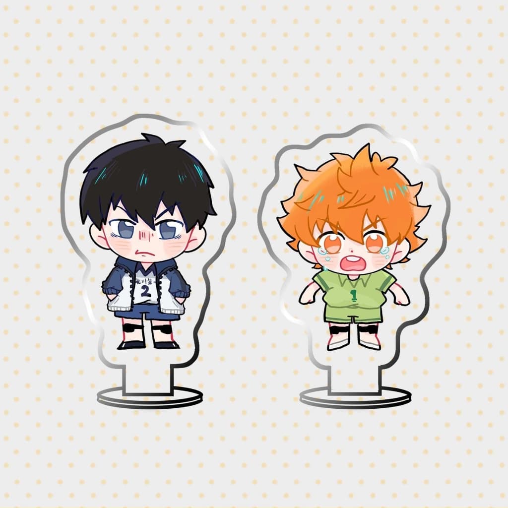 (mua 1 tặng 1) (3CM) Mô hình Standee HAIKYUU!! ver BABY TỨC GIẬN Vua Bóng Chuyền mini chibi mica acrylic anime trang trí