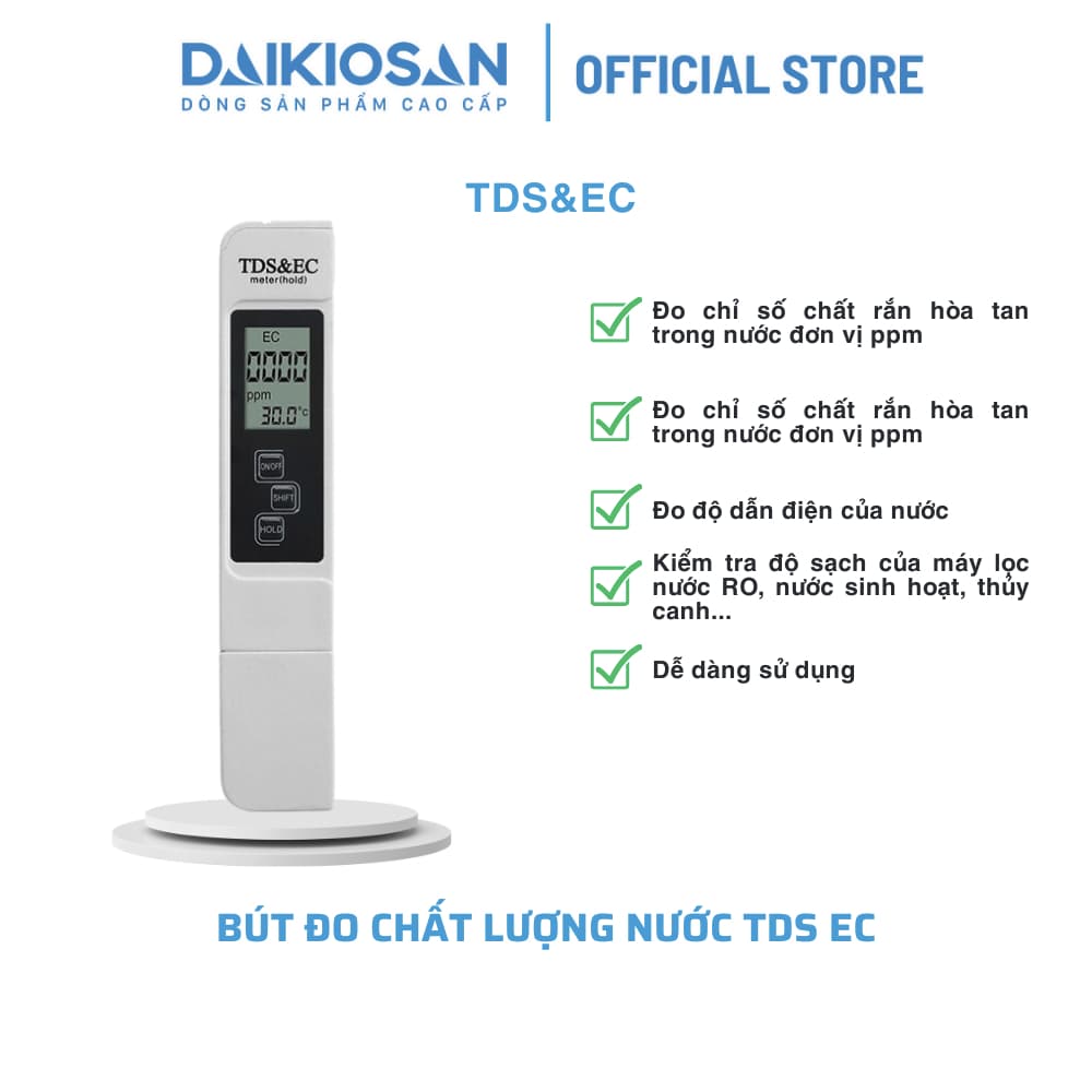 Bút đo chất lượng nước TDS & EC Daimito