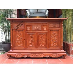tủ thờ bàn thờ gỗ gõ kích thước 97cm*197cm, sâu 81cm 3