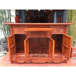 tủ thờ bàn thờ gỗ gõ kích thước 97cm*197cm, sâu 81cm 7