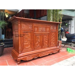 tủ thờ bàn thờ gỗ gõ kích thước 97cm*197cm, sâu 81cm 4
