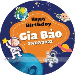 Phông banner, back drop trang trí sinh nhật cho bé trai bé gái ( in tên theo yêu cầu ) 9