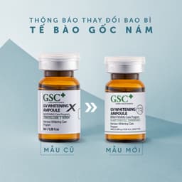Tế bào gốc trắng sáng hàn quốc GSC GV Whitening X hỗ trợ giảm thâm nám tàn nhang 8ml 4