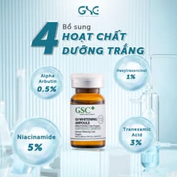 Tế bào gốc trắng sáng hàn quốc GSC GV Whitening X hỗ trợ giảm thâm nám tàn nhang 8ml 6