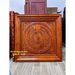 Tranh Trống Gỗ Hương Nam Phi Vuông 81cm 3
