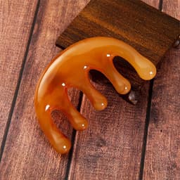 Lược Massage răng thưa 5 chấu châm cứu trị liệu và Cây Massage Đầu Bạch Tuộc/ Lược Gội Đầu Massage 9X3.3CM 4
