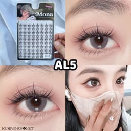 Lông mi chùm giả Mona Natural Lightness Soft tách sợi, tự nhiên mềm nhẹ dễ sử dụng 6
