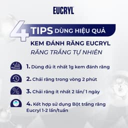 Kem Đánh Răng Bạc Hà Tẩy Trắng Eucryl Toothpaste 62g 6