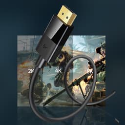 Cáp DisplayPort DP 1.4 dài 1.8m xịn, hỗ trợ 8K@60Hz và 4K@144Hz – Tín hiệu siêu nét 4
