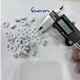 Khoen ore 6mm Khuy bấm giày xỏ lỗ dây dù giày thể thao Bằng Nhôm bọc sơn Nhiều màu Túi 100 cái Có long đền 1