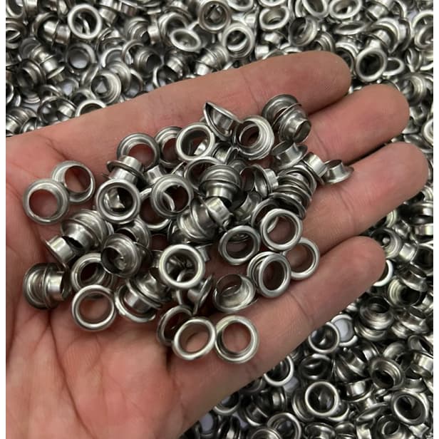 Khoen mắt cáo ore 6mm Bằng thau không gỉ Loại Mỏng Có long đền