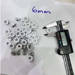 Khoen ore 6mm Khuy bấm giày xỏ lỗ dây dù giày thể thao Bằng Nhôm bọc sơn Nhiều màu Túi 100 cái Có long đền 5