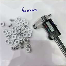 Khoen ore 6mm Khuy bấm giày xỏ lỗ dây dù giày thể thao Bằng Nhôm bọc sơn Nhiều màu Túi 100 cái Có long đền 3