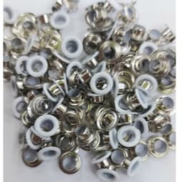 Khoen ore mắt cáo 4mm,5mm,6mm,8mm Bằng thau không gỉ Bọc sơn trắng Phụ liệu may mặc túi xách 4