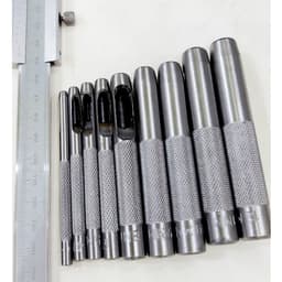 Combo Cây đục lỗ tròn nhiều size Thép cacbon Sắc bén Hàng nhập loại tốt 1